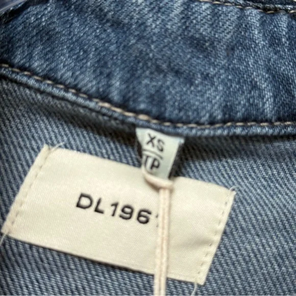 DL1961 Faye Oversized Denim Shirt Del Ray - Picture 4 of 6